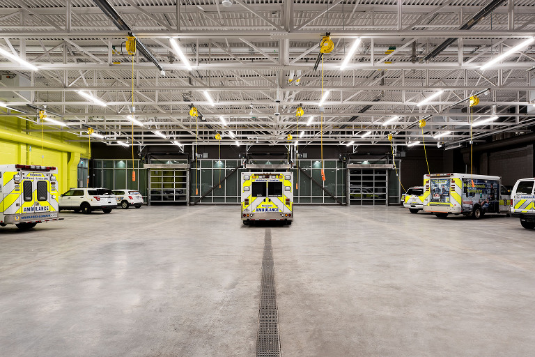 London Ontario Interiors, EMS building. Norlon Builders. Ambulance